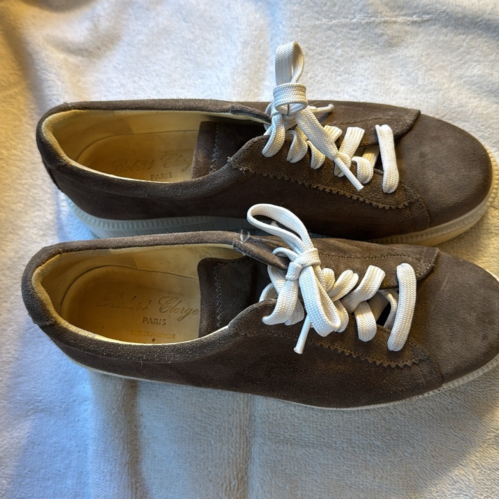 Robert Clergerie Suede Lace Up Shoes Size 37